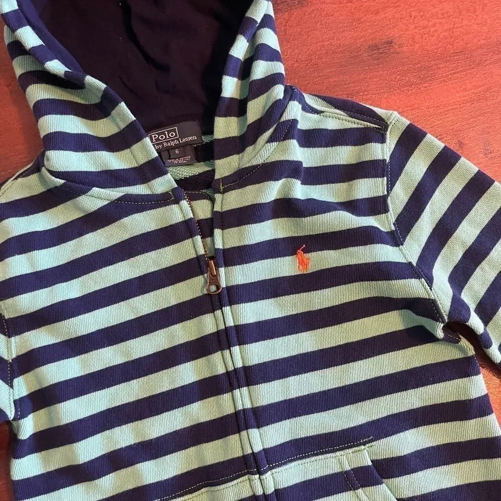 Ralph Lauren Kids Full Zipper Hoodie Jacket Size 6